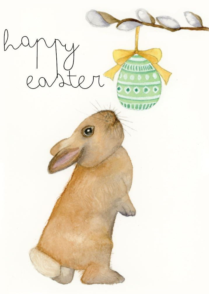 Curious Charm – Easter Bunny & Egg Card