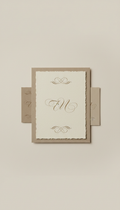 Custom Calligraphy Wedding Menu Card