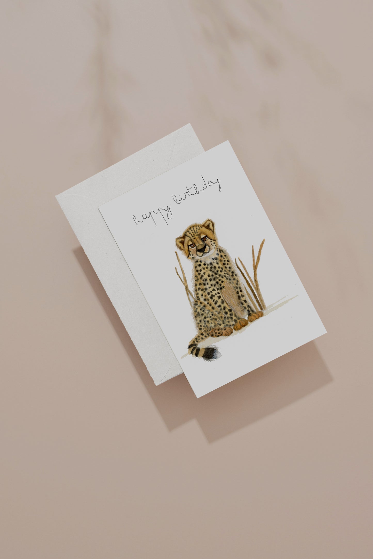 Baby Cheetah – Luxury Birthday Card
