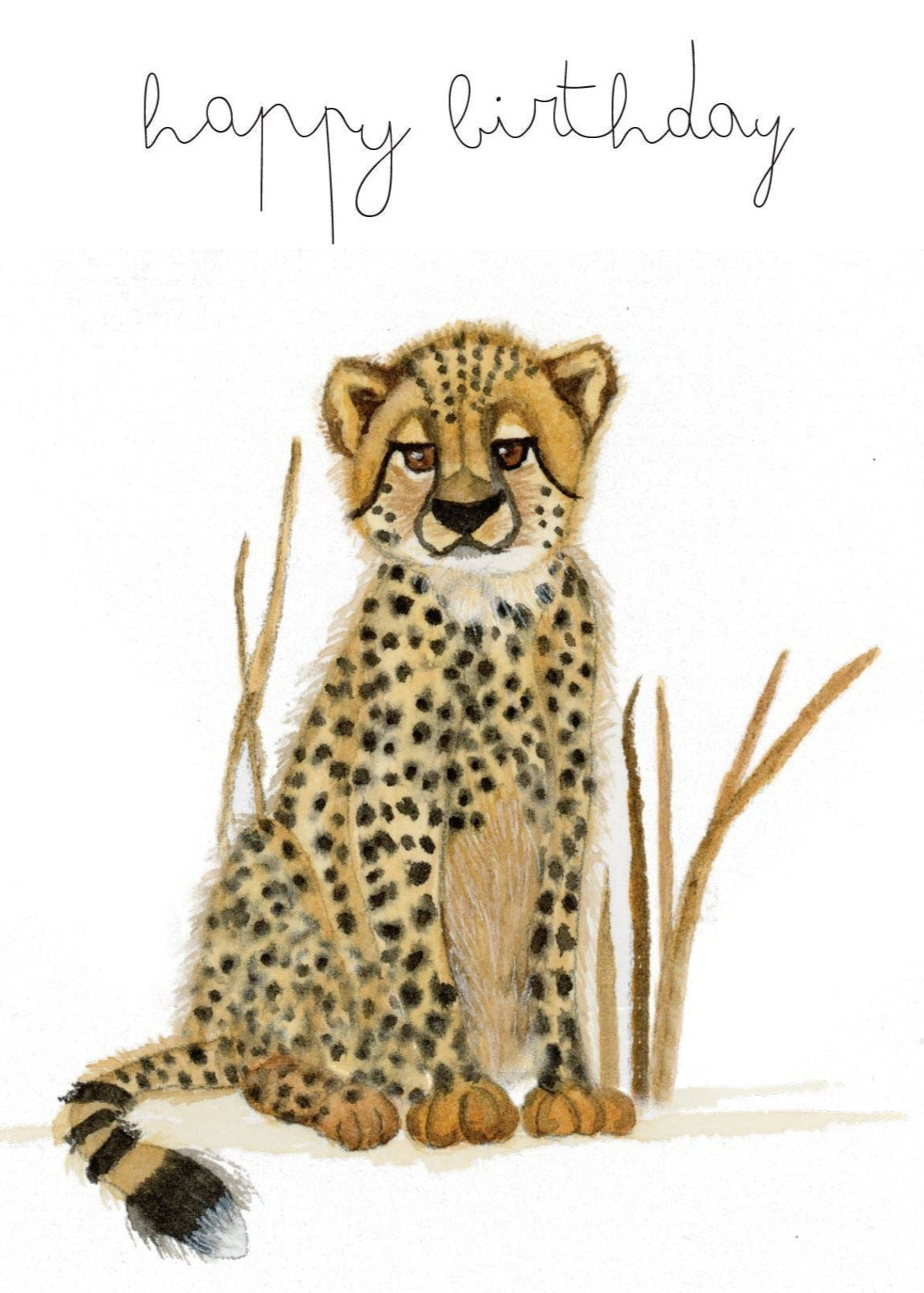 Baby Cheetah – Luxury Birthday Card